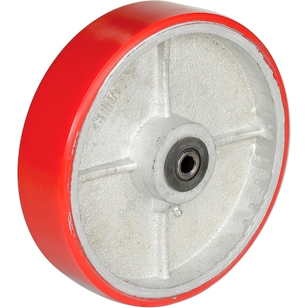Global Industrial 8in x 2in Polyurethane Wheel, Axle Size 1/2in 748735A
